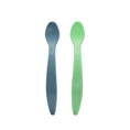 Flexible Spoons 2 pcs / green+blue